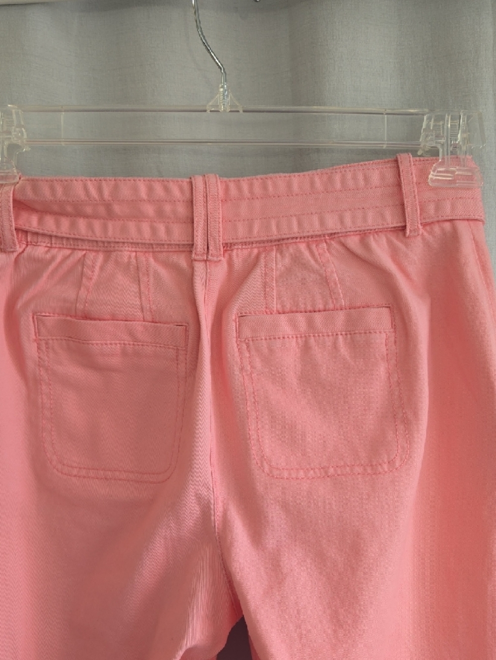 Talbots Soft Pink Tie-Waist Cropped Skinny Pants - Picture 8 of 9